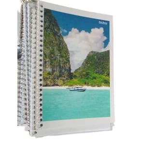 Caderneta Espiral Capa Dura 1/8 Com 80 Folhas Kit 20Un