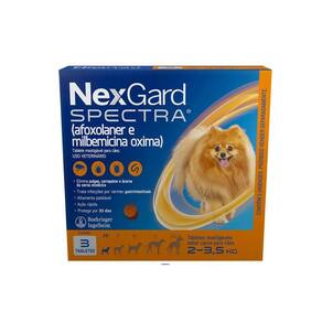 Nexgard Spectra Com 3 Para Cães De 2 A 3,5Kg - Pp