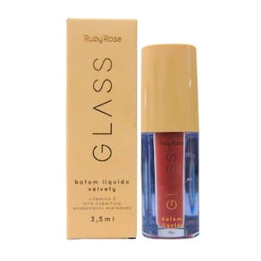 Batom Líquido Velvety Ruby Rose Glass Bg06 3,5Ml