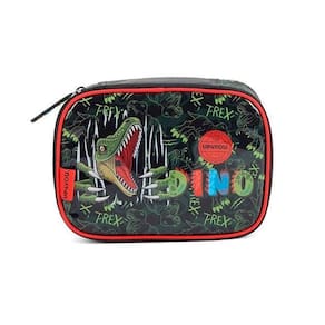 Estojo Baú Up4You Petit Dino Preto/Vermelho Luxcel