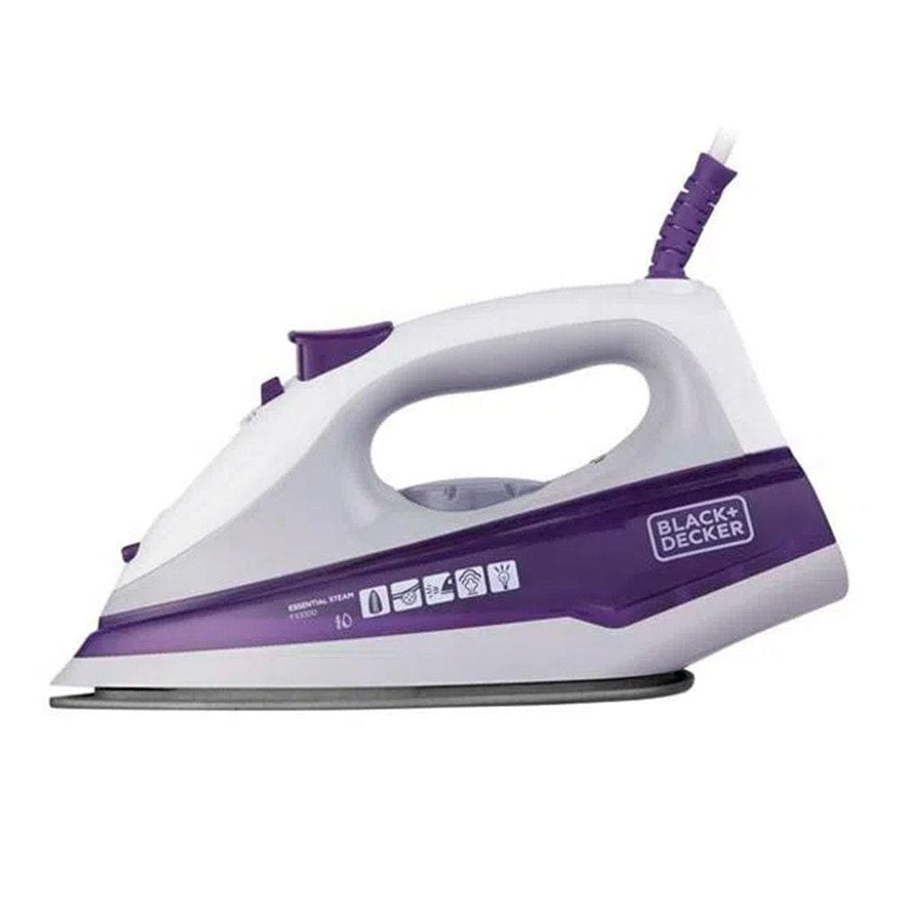 Ferro de Passar Roupa a Vapor Black + Decker Antiaderente 220V 1200w Roxo - FX1000-B2