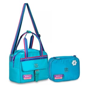 Lancheira Térmica + Estojo Box Rebecca Bonbon Lovers Azul