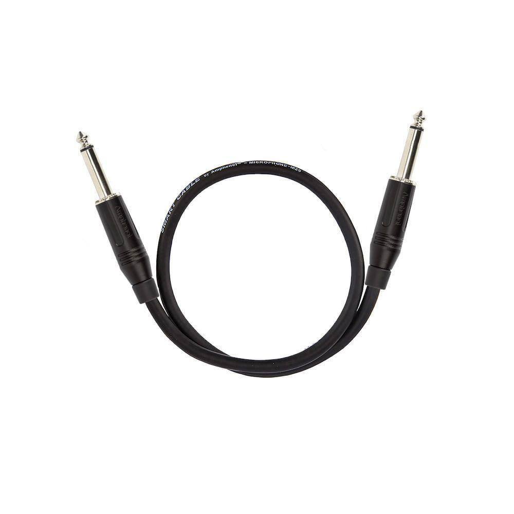 Cabo P10 Para P10 Mono Black Amphenol - 50 Cm