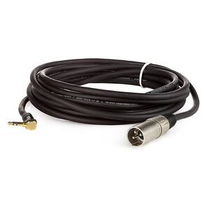 Cabo Profissional Xlr Macho Para P2 90 Graus Estereo - 4 Metros