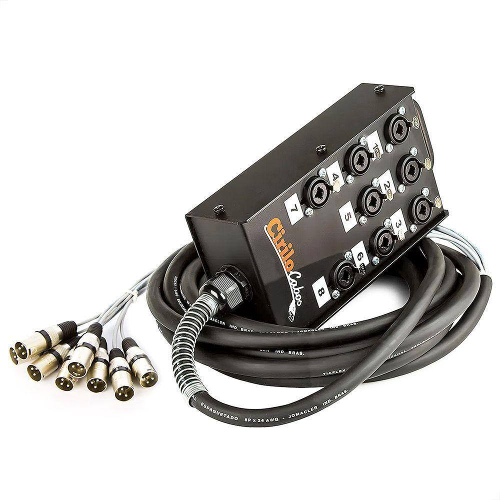 Medusa 8 Vias Com Conectores Combo - 30 Metros