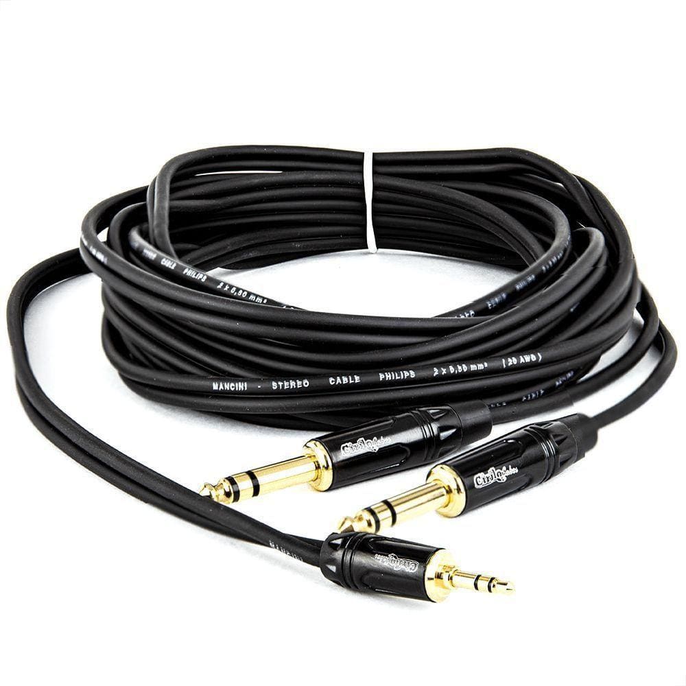 Cabo Adaptador P2 Para 2 P10 Estéreo - 2 Metros