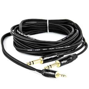 Cabo Adaptador P2 Para 2 P10 Estéreo - 20 Cm