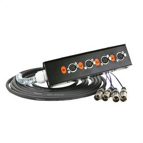 Medusa 4 Vias Montada Com Conectores Cirilo Cabos - 70 Metros
