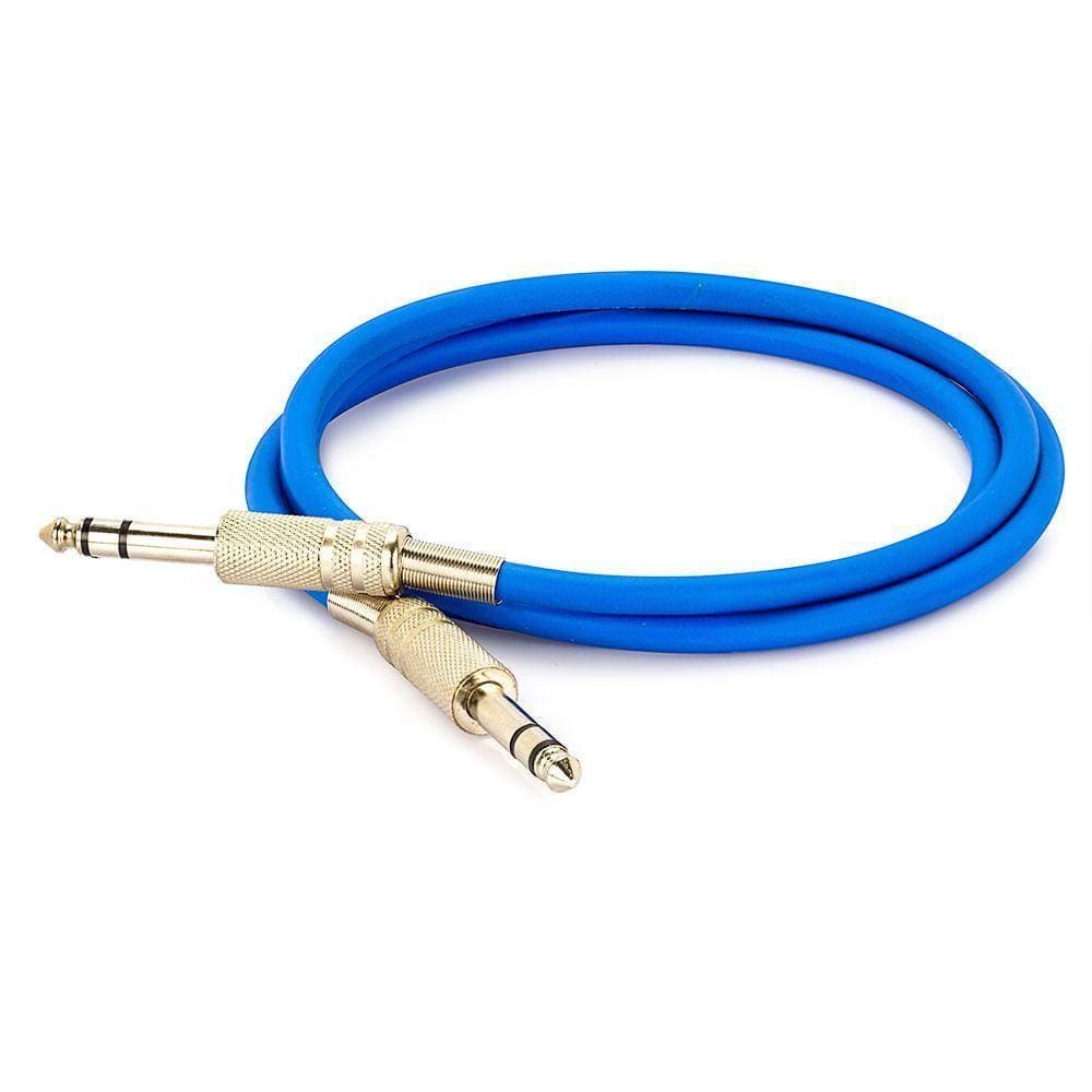 Cabo P10 Para P10 Estéreo - Azul 50 Metros