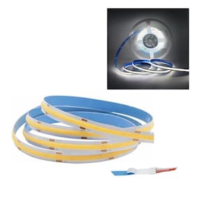 Fita de Led COB 6500K 12v Rolo 50 metros 10w Sala Quarto Cozinha Ambiente Teto Rebaixado Gesso