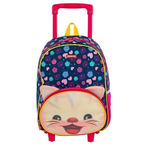 Mochila de Rodinhas Média Sestini Kids X Cat 3 Colorido