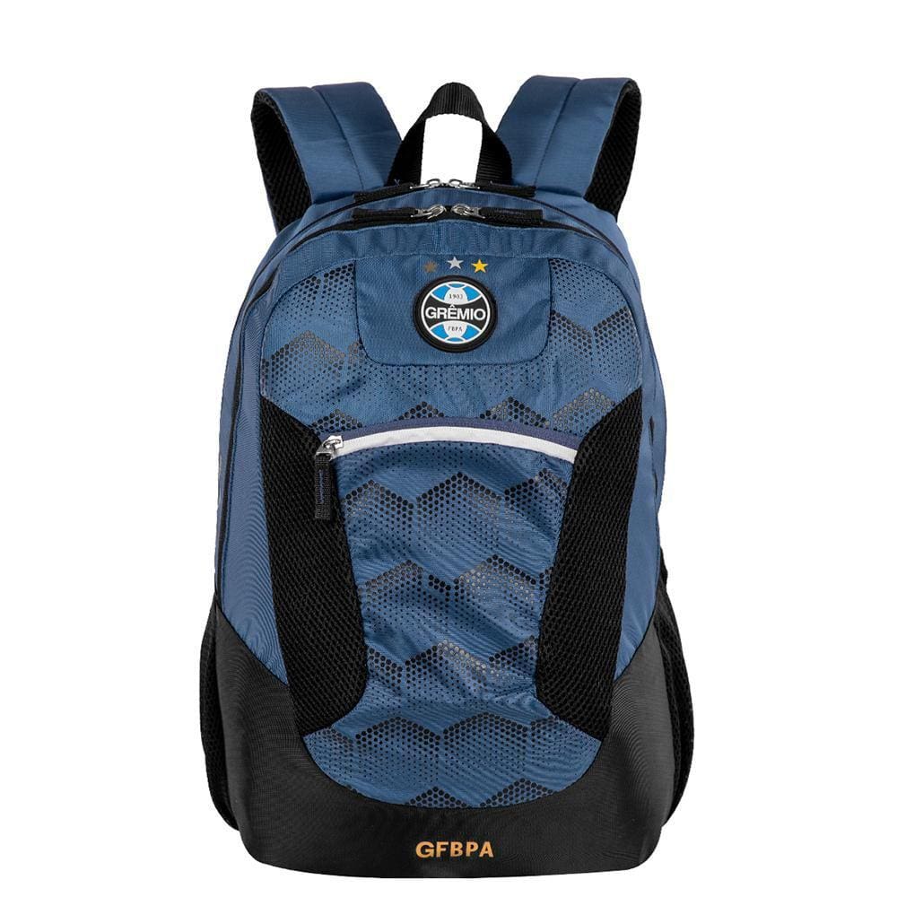 Mochila Escolar de Costas Sestini Grêmio X01 Azul