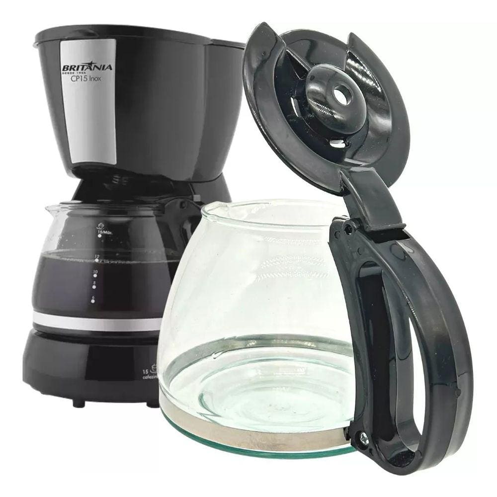 Jarra Para Cafeteira Britânia Modelo Cp15 Inox Preto