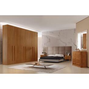 Guarda Roupa Casal 100% MDF 6 Gavetas - Pernambuco-Imbuia - Móveis Rufato