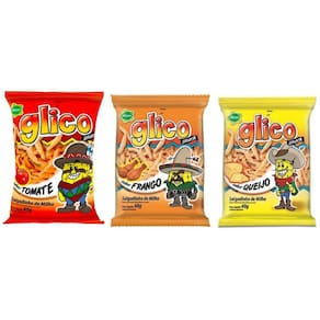 20 Salgadinhos Milho Glico 40g -  Escolha O Sabor  - Ebicen