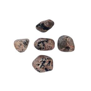 5Un Turmalina Preta No Feldspato Pedra Rolado M 30mm Class A