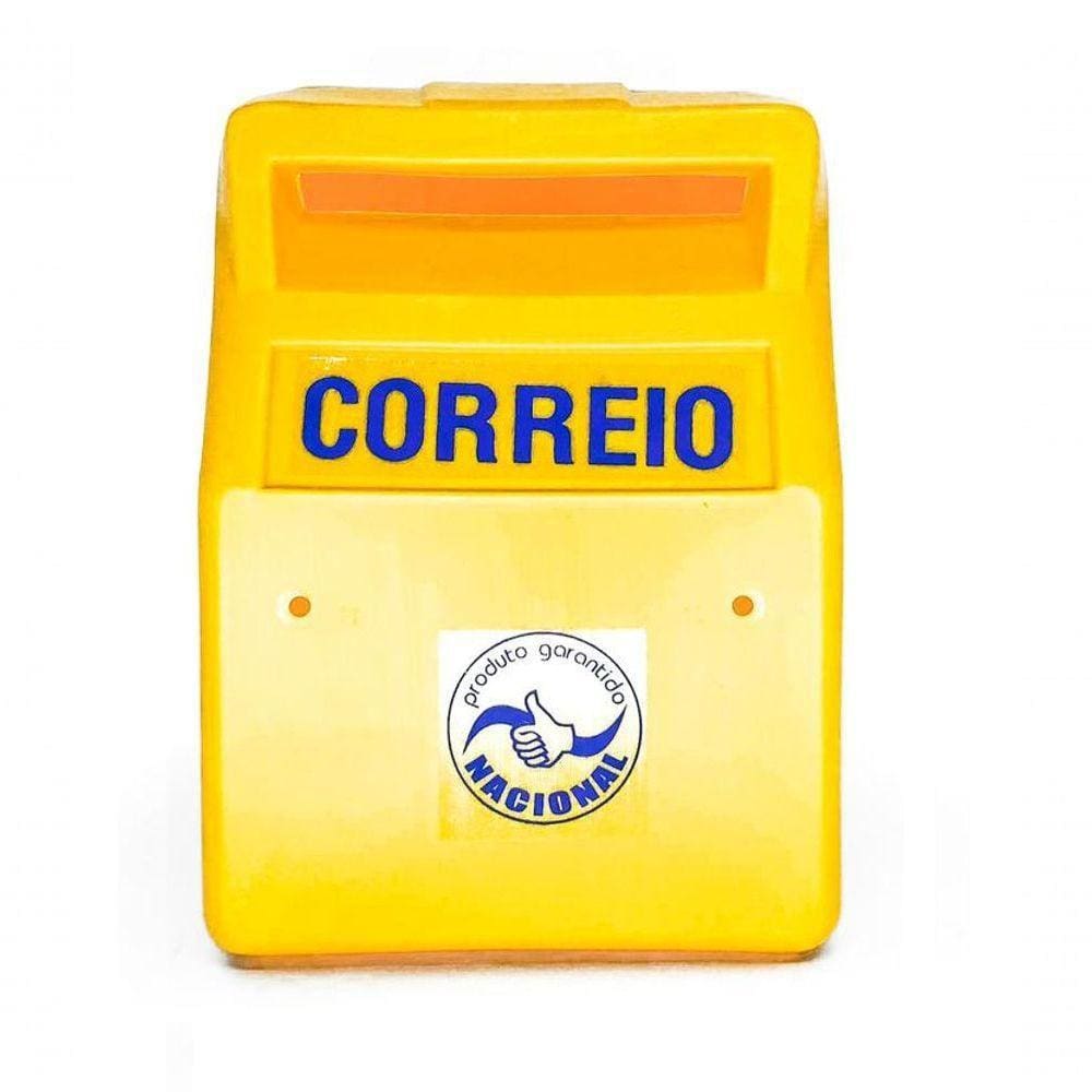 Caixa Correio Para Grade Plastica Amarela - Nacional