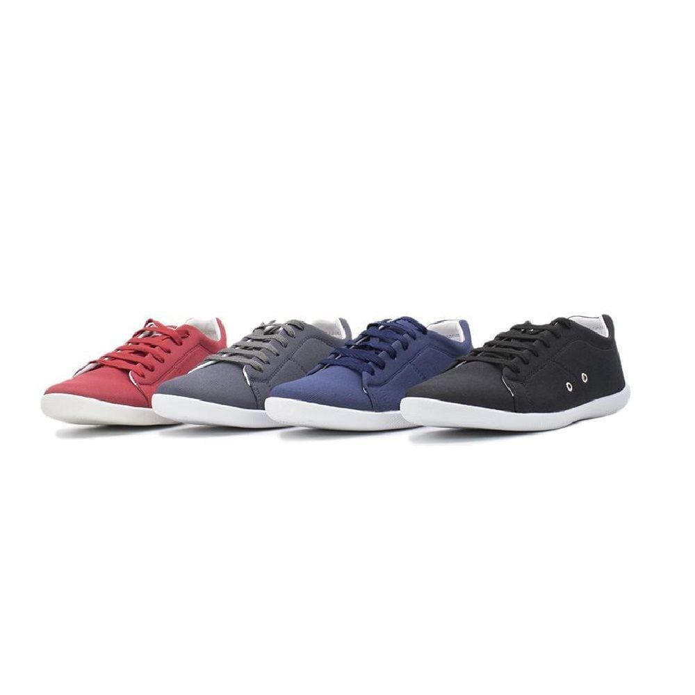 Kit 4 Pares Sapatenis Casual Masculino Palmilha EVA Com Cadarço Solado PVC