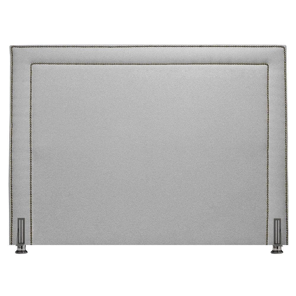 Cabeceira Box Queen 158cm Linho Bouclê Dama Luxo Cinza SOFA STORE