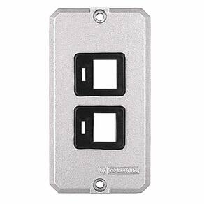 Tampa Para Condulete 1-2" E 3-4" Com 2 Postos Com Suporte Para Rj Tramontina