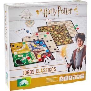 Harry Potter Jogos Classicos Ludo Trilha Sobe e Desce e Damas Copag