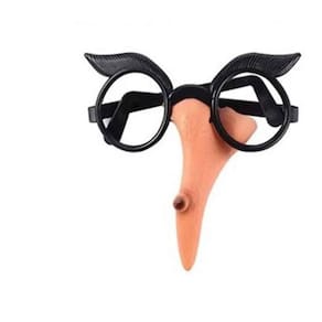Oculos C/ Nariz Bruxa Borracha Fantasia Halloween Carnaval