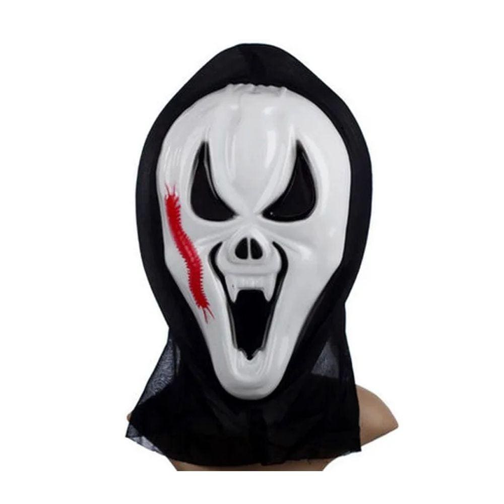 Máscara Carnaval Vampiro Pânico Caveira C/ Sangue Falso cosplay