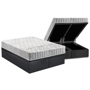 Conjunto Box Baú Queen: Colchão Espuma Anjos D33 Orthosono + Base CRC Suede Gray(158x198)
