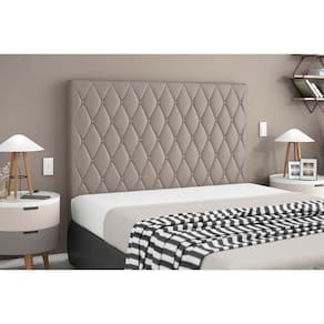 Cabeceira Cama Box Estofada Casal Casal Camponesa Plus Camurca - Simbal