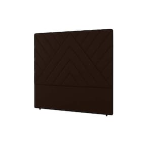 Cabeceira Cama Box Estofada Solteiro Solteiro Sky Plus Veludo Cacau - Simbal