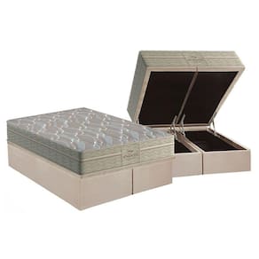 Cama Box Baú King: Colchão Anatômico Probel D45 / EP Firmepedic ProDormir Advanced Tech2000 Plus + Base CRC Suede Clean(193x203)