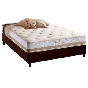 Conjunto Box Casal: Colchão Molas Herval Maxspring Spain + Base CRC Suede Brown(138x188)