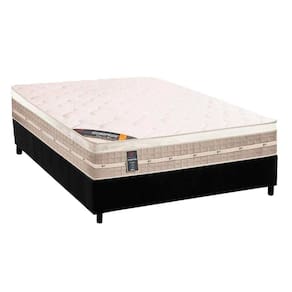 Conjunto Box Casal: Colchão Molas Castor Tecnopedic Premium + Base CRC Suede Black(138x188)