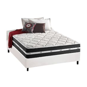 Conjunto Box Casal: Colchão Molas Anjos Superlastic Classic + Base CRC Courano White(138x188)