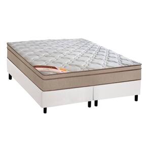 Conjunto Box King: Colchão Molas Castor Bonnel Revolution + Base CRC Courano White(193x203)