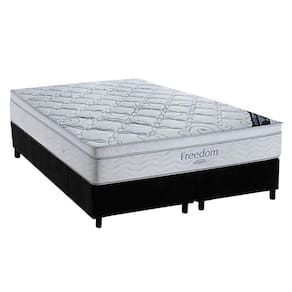 Conjunto Box King: Colchão Molas Ortobom SuperPocket Freedom Visco + Base CRC Suede Black(193x203)