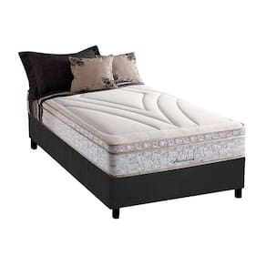 Conjunto Box Solteiro: Colchão Molas Herval Maxspring American + Base CRC Suede Gray(88x188)