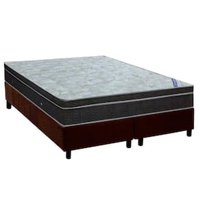 Conjunto Box King: Colchão Molas Ortobom Nanolastic Light Selado + Base CRC Suede Brown(186x198)
