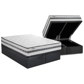 Conjunto Box Baú King: Colchão Molas Herval MasterPocket Ensacadas Catana + Base CRC Suede Gray(193x203)