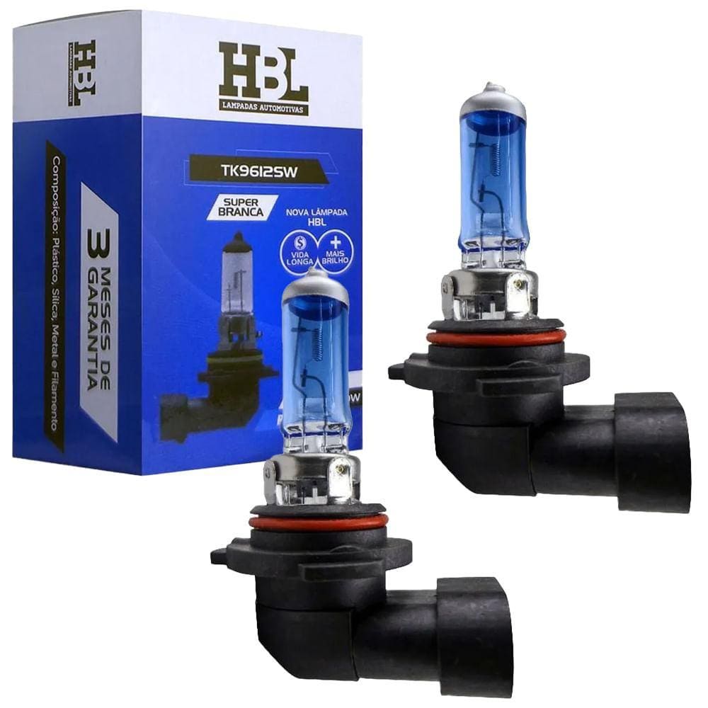 Par Lâmpada HBL HB4 80W P22D 12V 8500K Super Branca