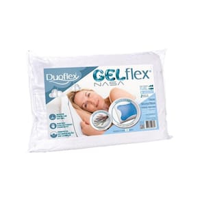 Travesseiro Viscoelástico Gelflex Nasa GN1101 c/ Capa Percal 200 Fios p/Fronha (50x70) - Duoflex