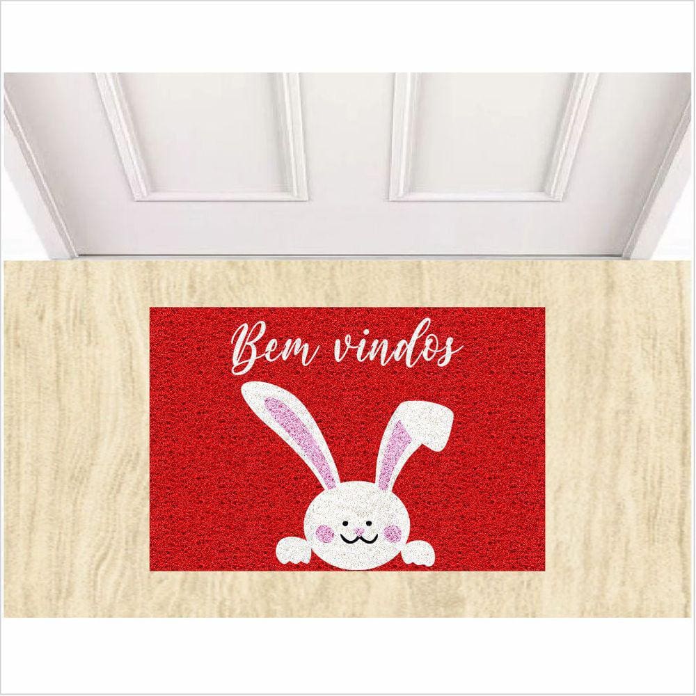 Tapete Coelho Bem Vindo, Medida De Porta.