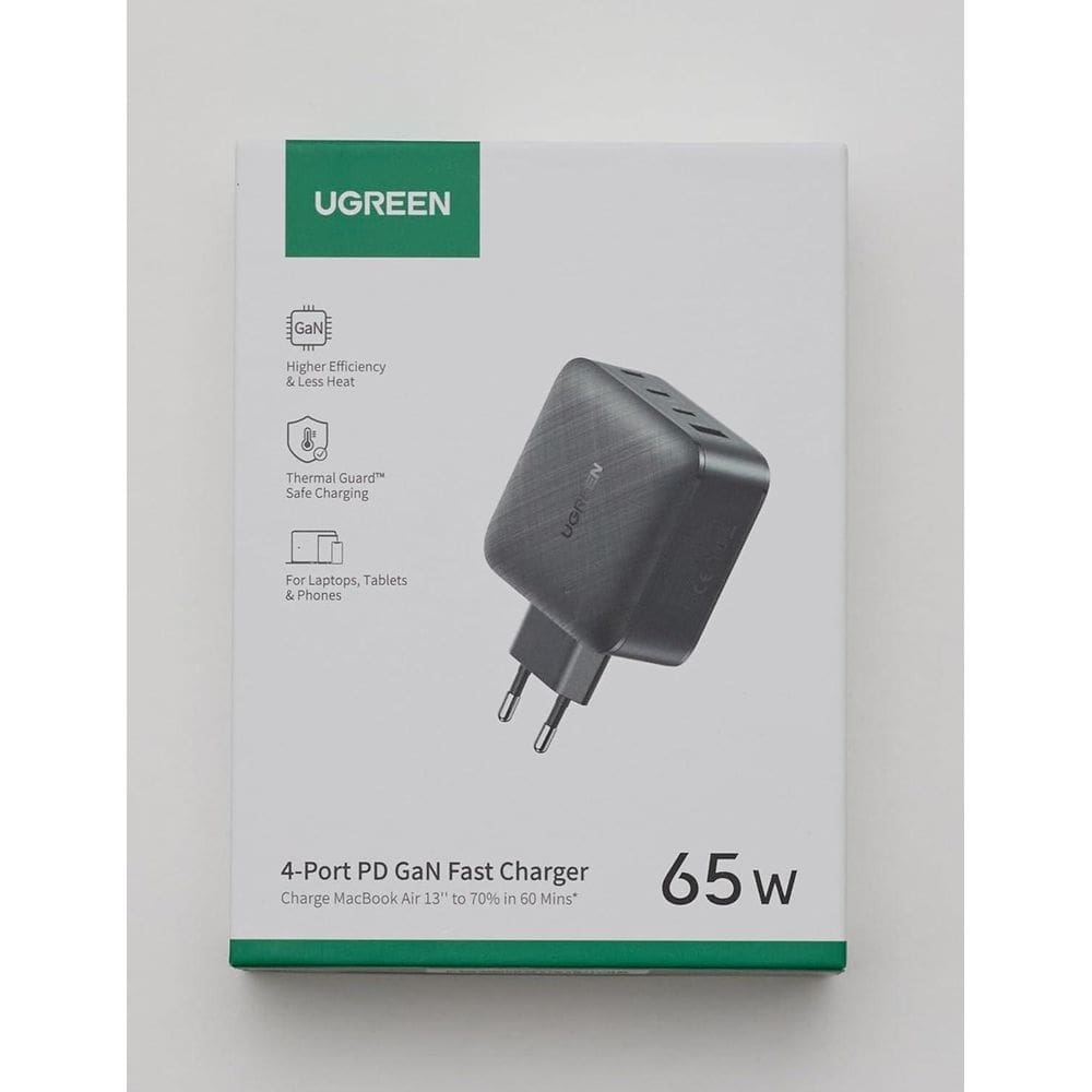 Carregador Ugreen 65W Gan X 4 Em 1 Portátil