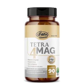 Tetra 4 Mag (magnésio) 90 Cápsulas 710mg Unilife