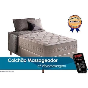 Colchão Solteirão Molas Ensacadas c/Vibro Massagem MasterPocket Commodite (96x203x34) - Anjos