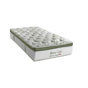 Colchão Solteirão Molas MasterPocket Ensacadas Visco Monte Carlo Euro Pillow (96x203x33) - Herval
