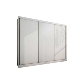 Guarda Roupas 3 Portas de Correr e 8 Gavetas Natus Plus Branco - Novo Horizonte
