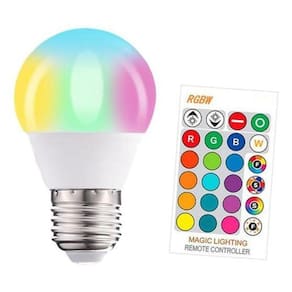 Lâmpada Led Rgb 16 Cores Com Controle Remoto 5W. Bivolt.