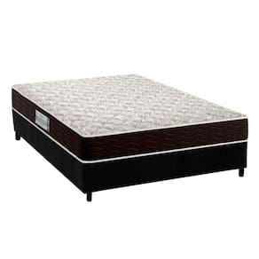 Cama Box Casal: Colchão Espuma D33 Probel Advanced + Base CRC Suede Black(138x188)