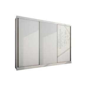 Guarda Roupas 3 Portas de Correr e 8 Gavetas Sollo Plus Branco - Novo Horizonte